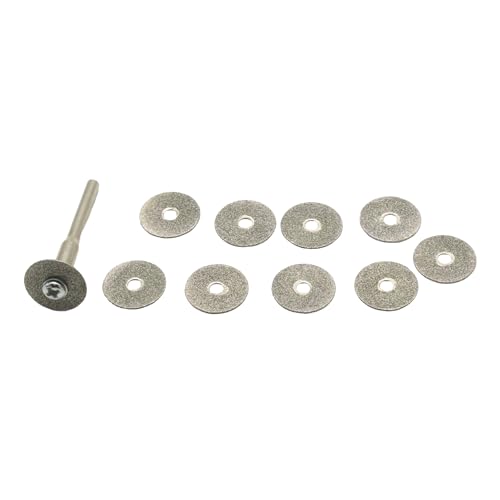 TEMO 10p 9/16" Solid Diamond Cutoff Wheel Saw Disc for Dremel Rotary Tool - size: 14mm Solid