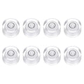 HARFINGTON 8pcs Circular Bubble Spirit Level 13x7mm Mini Round Bubble Spirit Level Little Measuring Layout Tools for TV Industrial Carpentry Picture Frame, White/Black - color: White/Black, size: 13x7mm