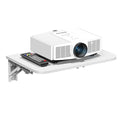 Homode Projector Shelf for Wall, Wood Folding Wall Mount Shelf, White - color: White