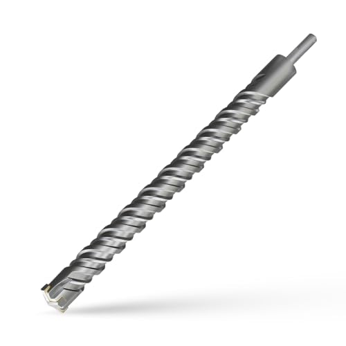 CSOOM SDS Plus Rotary Hammer Drill Bit 1-1/8"x18.11", Professional Concrete Drill Bit for Concrete, Brick, Stone and Cement Walls - size: 1-1/8"x18.11"