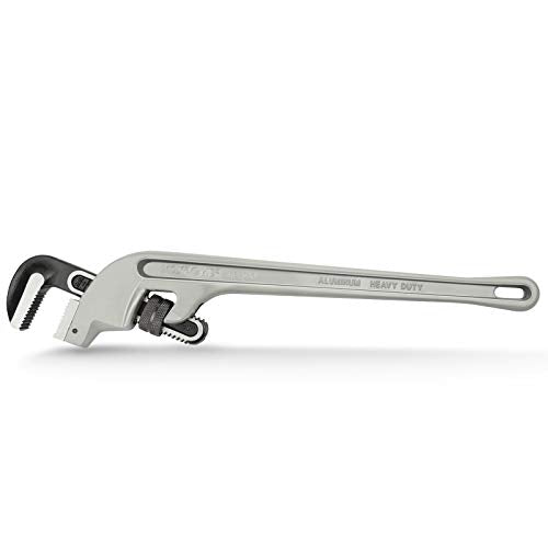 MAXPOWER 24-inch Offset Pipe Wrench, Cr-Mo Jaw, 2.76” Opening - size: 24-inch, style: Offset Pipe Wrench
