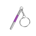 UNEAK - Eyeglass Screwdriver Repair Kit Purple Precision 3 in 1 Mini Screwdrivers Set Keychain Glasses, Sunglasses, Sunglass, Watch, Electronics, Eyeglasses, Flat Head, Phillips, Hex - color: Purple