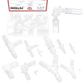 Hilitchi No.2 Hose Barb Fittings Kit Flexible Plastic Tube Hose Set For Home Repair Water Oil Transfer Aquarium - style: No.4