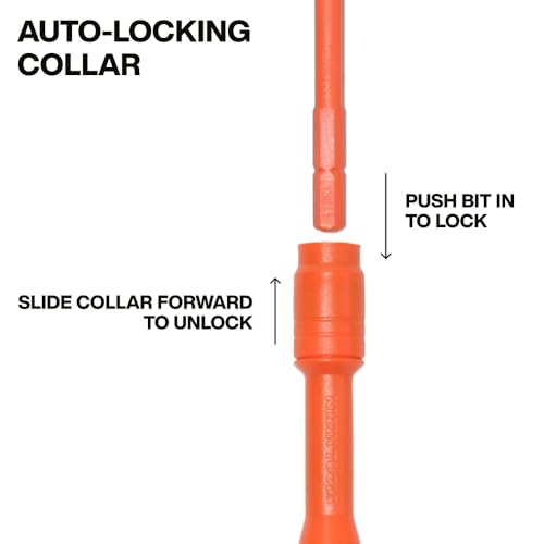Klein Tools 32306INS 6-in-1 Insulated Multi-Bit Screwdriver, Multi-Bit Driver with Auto-Locking Collar, 1000V Rated, In-Handle Bit Storage - size: 6-in-1
