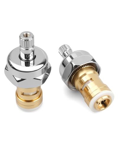 21-308L 21-309L Cold and Hot Valve Repair Kit Fit for Krowne Royal Series Faucet/Pre-Rinse Units, 1/4 Turn Ceramic Cartridge without Handle,1 Pair