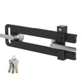 AST Double Door Security Lock, Adjustment Range 4.9”~12.2" (124~310mm) - style: Matte Black with Extended Locking Adjustment Range