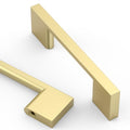 Asidrama 10 Pack 3 Inch(76mm) Brushed Gold Kitchen Cabinet Handles, Cabinet Pulls Kitchen Cabinet Hardware for Cupboard Drawer Pulls - color: Brushed Gold, size: 3" Hole Center(76mm), style: 10 Pack
