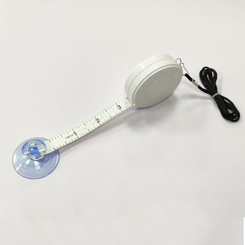 Window Tint Tools 120 Inch Soft Tape Measure with Suction Cup Retractable Measuring Tape Double Scale for Car Wrapping, Body Measurements,Sewing and Craft