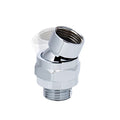 NearMoon Shower Head Swivel Ball Adapter - Solid Brass Shower Connector Ball Joint Adjustable Universal Shower Arm Extension Component (Chrome Finish) - color: Chrome Finish
