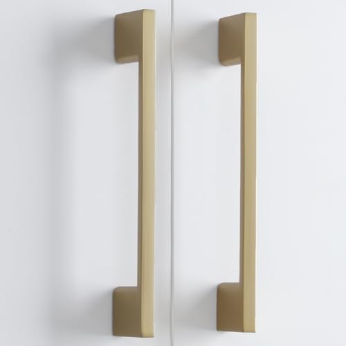10 Pack 5 Inch(128mm) Cabinet Pulls Champagne Bronze Kitchen Cabinet Handles Zinc Alloy Drawer Pulls Solid Cabinet Hardware - color: Champagne Bronze, size: 5'' Hole Center(128mm)