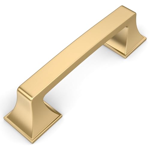 Amerdeco 10 Pack Champagne Bronze Cabinet Pulls 3 Inch(76mm) Hole Center Cabinet Hardware Kitchen Cabinet Handles for Bathroom Drawer Pulls Dresser Pulls ZH0002 - color: Champagne Bronze, size: 3"/76mm Hole Center