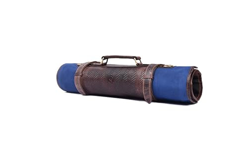 Leather Knife Roll Storage Bag, Elastic and Expandable 10 Pockets, Adjustable/Detachable Shoulder Strap, Travel-Friendly Chef Knife Case (Detroit, Canvas) - color: Detroit