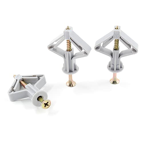 Piutouyar 50 Pcs Drywall Anchors Kit Butterfly Anchors Hollow Wall Anchors