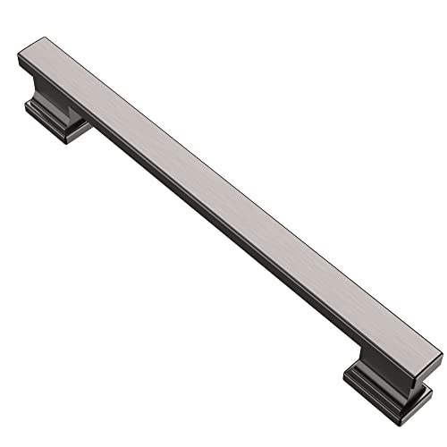 Alzassbg Brushed Black Nickel Cabinet Pulls and Handles 10 Pack, AL3061BBN - color: Brushed Black Nickel, size: 6-1/4" Hole Center