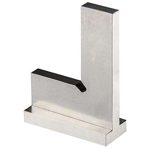 Precision Machinist Square 2 Inch Engineer Square 90 Degree Right Angle Ruler Ground Hardened Steel with Seat 2 x 1.6 Inch - size: 2 x 1.6 inches
