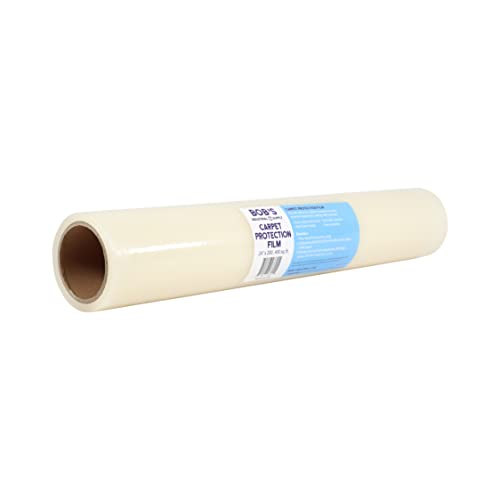 BISupply Plastic Floor Protector, 24in x 200ft Carpet Cover, Film - size: 24 Inch x 200 Feet