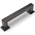Amerdeco 10 Pack Oil Rubbed Bronze Cabinet Pulls 3 Inch(76MM) Hole Centers Kitchen Cabinet Hardware Cupboard Handles Drawer Pulls ZH0019 - color: Oil Rubbed Bronze, size: 3" Hole Center