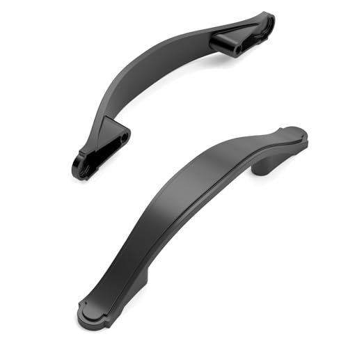 Amerdeco 10 Pack Matte Black Cabinet Pulls 3 Inch(76mm) Hole Center Cabinet Hardware Kitchen Cabinet Handles for Bathroom Dresser Pulls ZH0068 - color: Matte Black, size: 3"/76MM Hole Center