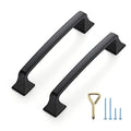 Ravinte Matte Black Cabinet Handles Cabinet Pulls, 5 Inch, 10 Pack - color: Matte Black, size: 5 Inch Hole Center