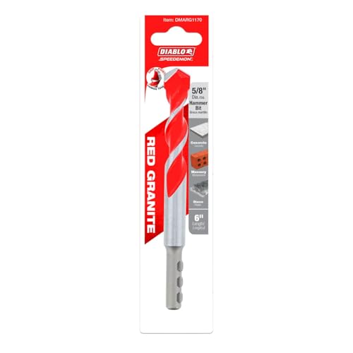 Diablo SPEEDemon Red Granite Carbide Tipped Hammer Drill Bit - 5/8" Dia