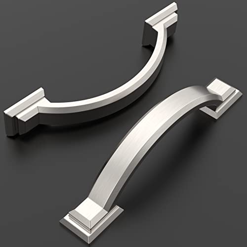 Amerdeco 10 Pack Brushed Satin Nickel Cabinet Pulls 3" - color: Brushed Satin Nickel, size: 3" hole center