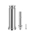 Magnetic Door Stop with Spring Soft Catch, 1 Pack, Silver