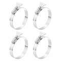 HARFINGTON 4pcs Hose Clamps 1.8"-2.8" (46-70mm) Adjustable 304 Stainless Steel Worm Gear Hose Clamps Assortment Kit for Plumbing Dryer Vent Automotive Dust Collector - size: 46-70mm