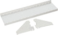 Wall Control Shelf 4in Deep Pegboard Shelf Assembly Pegboard and Slotted Tool Board - White - color: White
