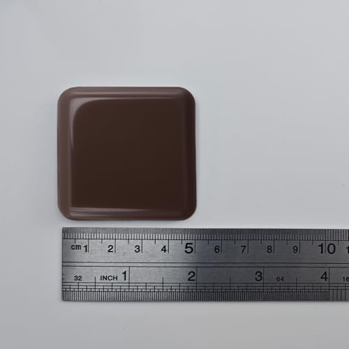 8 PCS Self-Stick Furniture Sliders -2" Brown - color: Square Brown