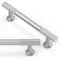 10 Pack Brushed Satin Nickel Cabinet Pulls 4 Inch(102mm) Kitchen Cabinet Handles Solid Zinc Alloy Cabinet Hardware Drawer Pulls - color: Brushed Satin Nickel, size: 4" Hole Center