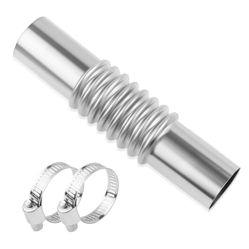 Universal Car Accessories Exhaust Connector Kit - Elbow/Straight Pipe Exhaust Flex Pipe for Diesel Air Heater