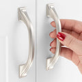 3 in Brushed Nickel Cabinet Pulls Arch Drawer Handles 10 Pack P2409 - color: Brushed Nickel, size: 3" Hole Centers-10 Pcs