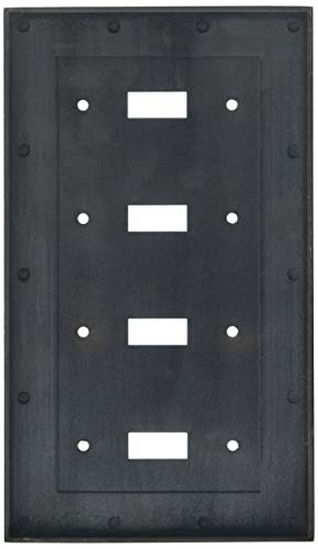 Amerelle 43T4VB English Garden Wallplate, 4 Toggle, Cast Metal, Aged Bronze, 1-Pack - color: Aged Bronze, size: 4 Toggle