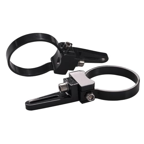 Universal-Fit 360 Adjustable 2.0" Tubular Clamp Mounts for Offroad LED Light Bar - Easy Positioning on Trucks & SUV Tube Surface, High-Grade Light Weight Aluminum, Black Sleek Finish, 2 PCS Set - size: 2"(51mm)