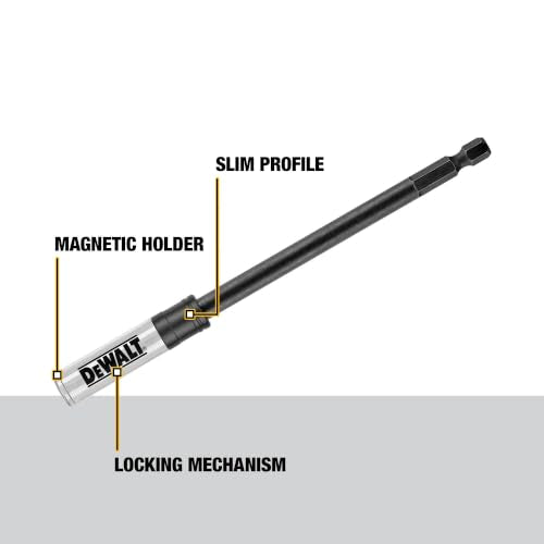 DEWALT Drill Bit Holder Extension, Impact Ready, 6-Inch (DWA6HLDFT)