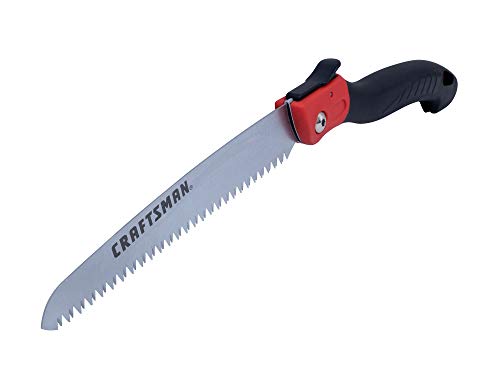 CRAFTSMAN Folding Hand Saw, 8 in. Blade, Compact Design, for Camping, Pruning, Cutting Wood, Branches or Brush - style: Folding Pruning Saw
