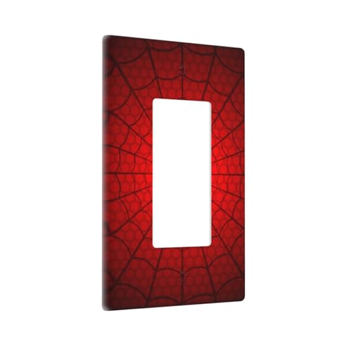 Spider Web Single Rocker Light Switch Cover Plate - color: Spider Web, size: Single Rocker