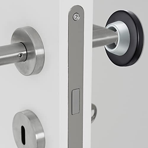 Blulu Door Stopper Wall Bumper Flush Mount Protector - color: Black