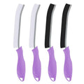 TQRR 2 Pcs Toilet Scrubber Brush, Bathroom Cleaning Brush with Hanging Hole - color: Purple