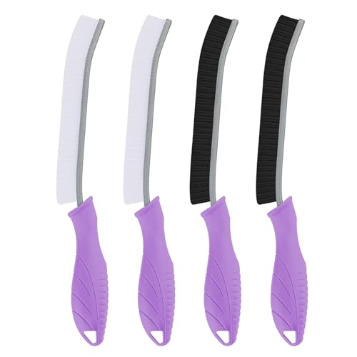 TQRR 2 Pcs Toilet Scrubber Brush, Bathroom Cleaning Brush with Hanging Hole - color: Purple