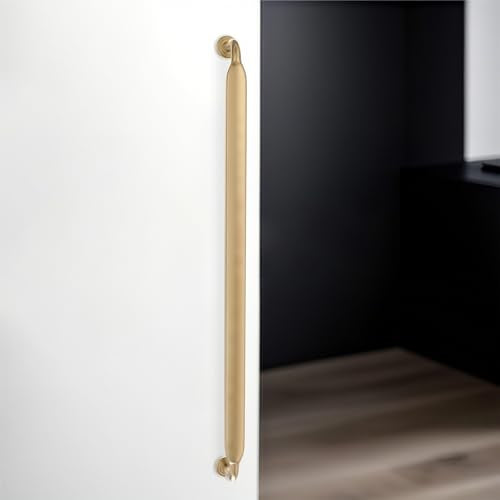10 Pack 12-3/5 Inch Cabinet Pulls Champagne Bronze Kitchen Cabinet Handles Zinc Alloy Drawer Pulls Solid Cabinet Hardware - color: Champagne Bronze, size: 12-5/8'' Hole Center(320mm)
