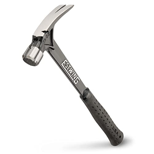 ESTWING Ultra Series Hammer, 19oz Milled Face, Black Grip, EB-19SM - size: 19 oz, style: Milled Face