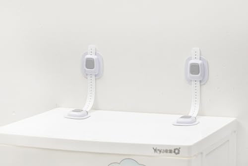 YEYA No Drill Anti tip Furniture Straps Wall Anchors 4 Pack - size: Upgraded 4P