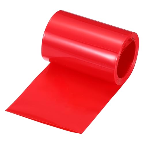 MECCANIXITY Battery Wrap PVC Heat Shrink Tubing 48mm Dia 75mm Flat 10 Feet(3meters) Red Good Insulation for Battery Pack - color: Red, size: 48mmx75mmx3m
