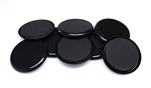 GorillaSliders 3-1/2 Inch Round Furniture Sliders for Carpet & Rugs (8 Pack) Premium Reusable Furniture Movers, Protects Carpeting & Makes Moving Heavy Furniture Easy, Black, CB131 - size: 3-1/2" Round (For Carpet & Rugs)