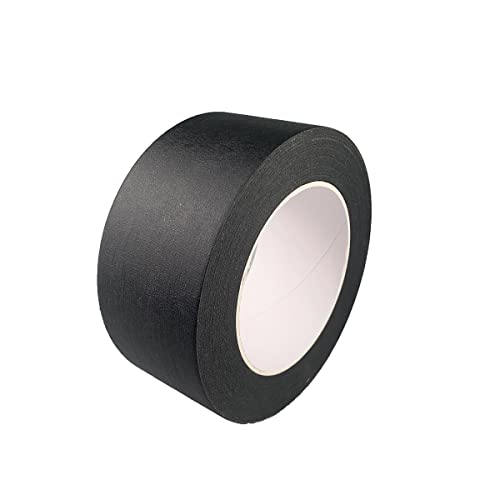 2 Inch Black Wide Masking Tape, 2 Inch X 55 Yard - color: Black, size: 2 Inch X 55 Yard