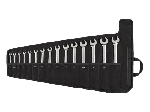 TEKTON Reversible Ratcheting Combination Wrench Set, 15-Piece | WRC94401 - size: 15-Piece (1/4-1 in.), style: Pouch