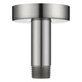 BRIGHT SHOWERS Shower Arm with Flange for Rainfall Shower Head, 3 Inch Ceiling Mount Straight Arm, Replacement Extension Pipe, Heavy-Duty Stainless Steel, Rust-Resistant, 1/2" NPT, Brushed Nickel - color: Brushed Nickel, style: 3 Inch