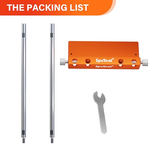SpeTool Drill Fence for S04001& S04003 Portable Drill Guide, All-aluminum Made Edge Cutting Guide for Drilling Row Holes