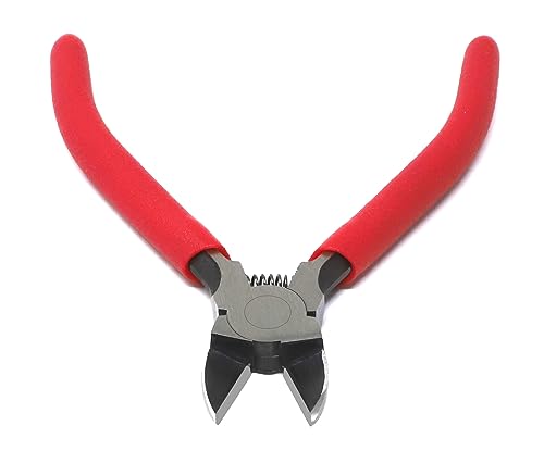 iexcell 5" Flush Cutter Side Cutter Wire Cutter Pliers Nippers Repair Tool, Black, Chrome-Vanadium Steel - size: 5.0 Inches